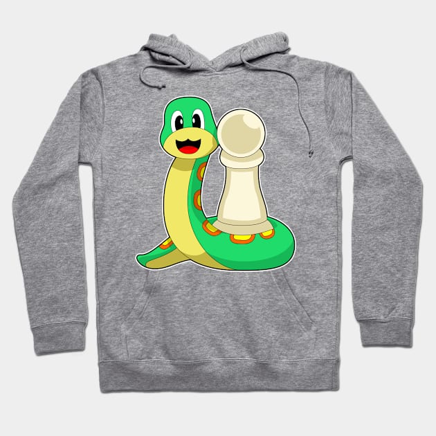 Chess piece Pawn Snake Chess Hoodie by Markus Schnabel